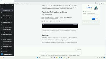 Python multithreading event listener
