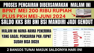 PROSES PENCAIRAN BPNT MEI   PKH MEI JUNI DIBERSAMAKAN MALAM INI DAN YANG GAGAL PENCAIRAN SUDAH BISA