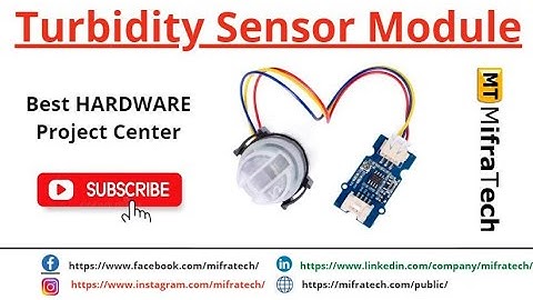Turbidity Sensor Module - Mifratech#bestsensorprojects#besthaedwareproject#bestmlproject#bestproject