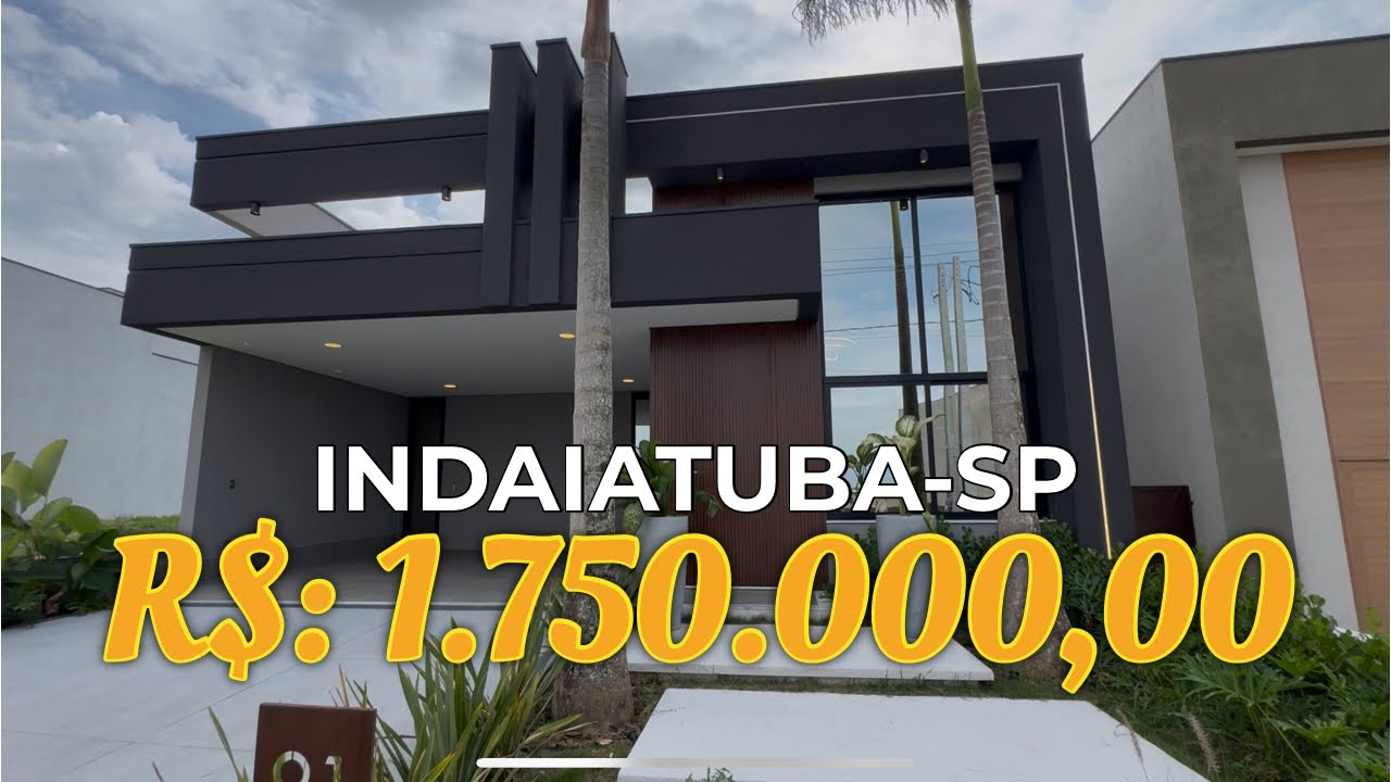 ⚜️ Porteira Fechada - Casa térrea mais completa em Indaiatuba - SP | Condomínio Fechado
