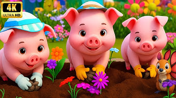 Chú Heo Nhỏ, Heo Con Ham Ăn - Nhạc Thiếu Nhi Vui Nhộn - Hoạt Hình Con Heo Đất 4K