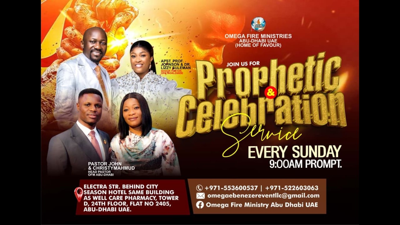 PROPHETIC & CELEBRATION SERVICE With Pastor John Mahmud 15th FEBRUARY 2026