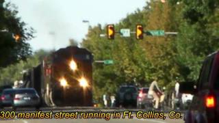 BNSF 5300 street running in Ft. Collins, Co. 09/27/2010 ©