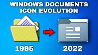 Windows Documents Folder Icon Evolution | Windows Icon evolution : Documents | Factonian