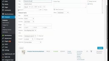 menu sorting and visibility in wordpress woocommerce