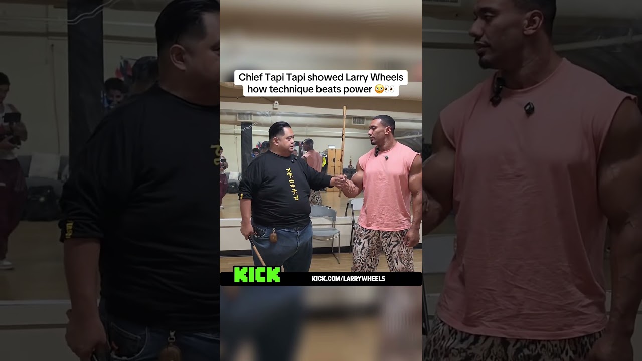 Chief Tapi Tapi showed Larry Wheels how technique beats power 😳👀 #larrywheels #chieftapitapi
