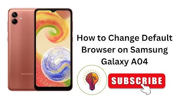 Samsung Galaxy A04: How to Change Default Browser in 2025! 🚀 (Tips & Tricks Update!)