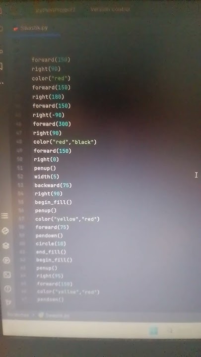 #swastik #python programming coding - YouTube
