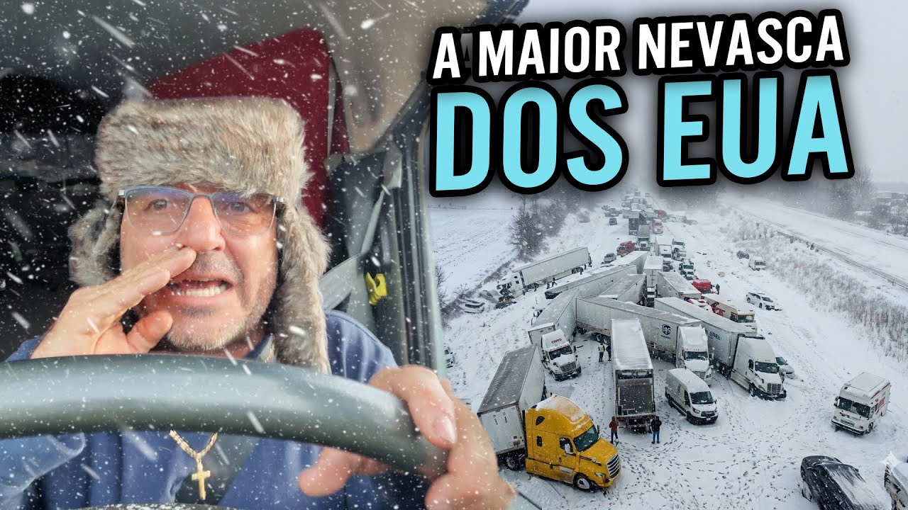 TA CAINDO A MAIOR NEVASCA AQUI NOS  EUA 🇺🇸 MUITOS ACIDENTES NAS RODOVIAS 