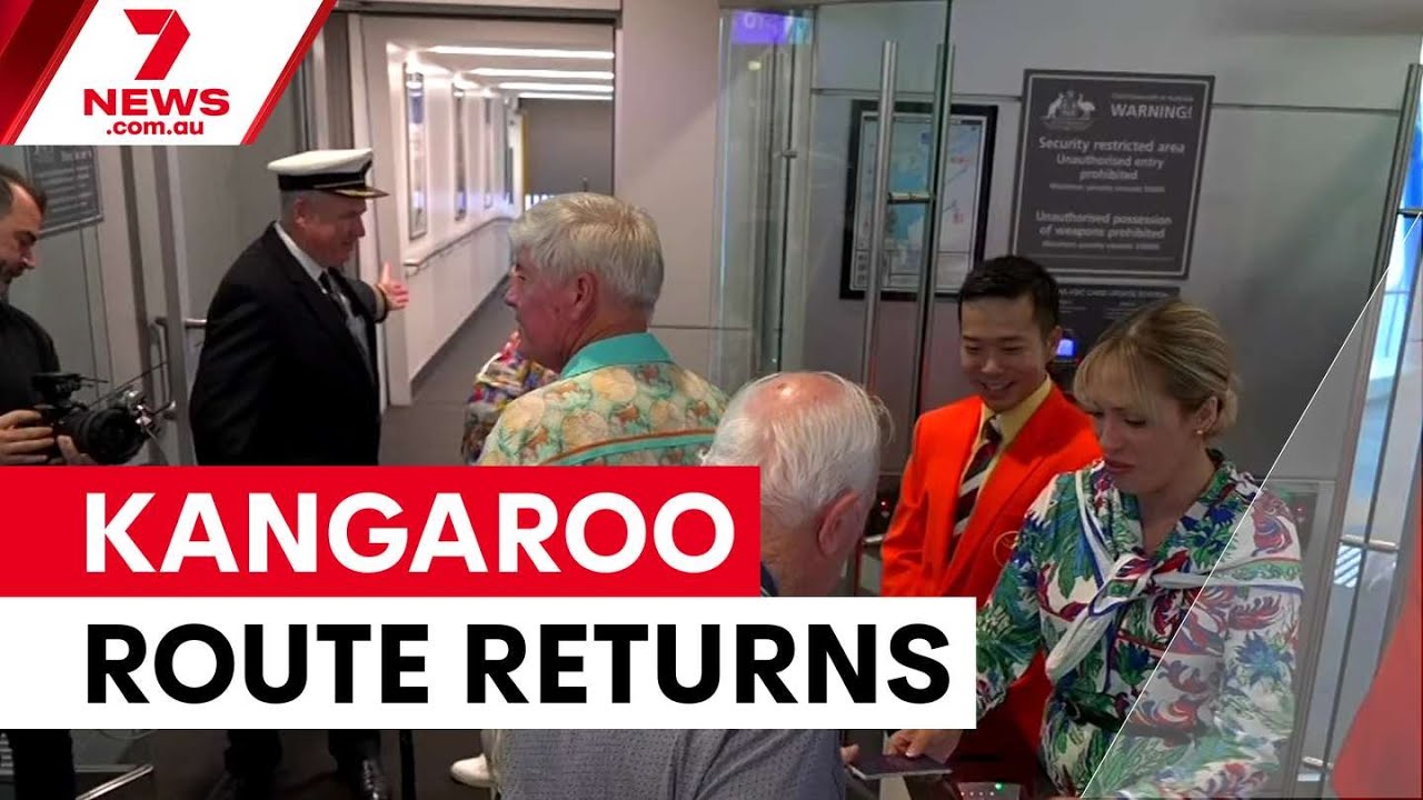 Qantas recreates iconic 1947 kangaroo route | 7NEWS