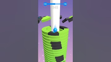 Stack Ball 155 Complete In 24 Second #stackball #shorts