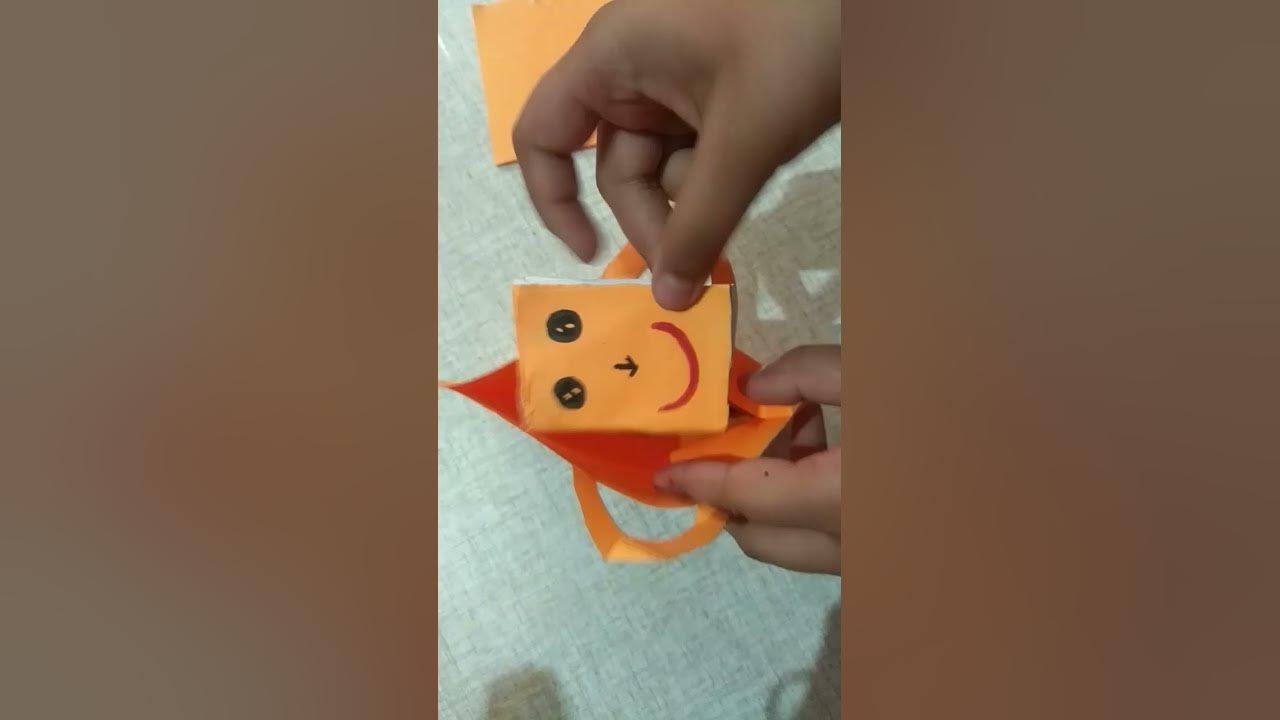 easy-simple-paper-bag-making-for-kids-paper-crafts-for-kids-ytshorts