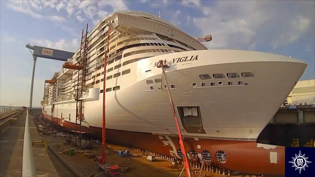 Msc Meraviglia The Timelapse Construction And Float Out Youtube