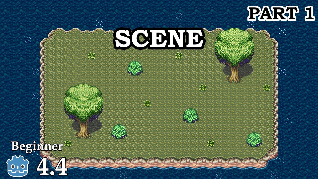 How to create a scene - Learn Godot 4 2D - no talking - YouTube