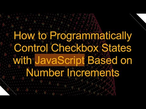 How to Programmatically