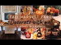 🍂FALL DECORATE WITH ME! PUMPKINS, APPLES, MAKE YOUR OWN FALL SIGN! AND BONUS 6  FALL RECIPES! 🍂