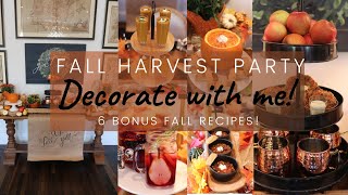 🍂FALL DECORATE WITH ME! PUMPKINS, APPLES, MAKE YOUR OWN FALL SIGN! AND BONUS 6 FALL RECIPES! 🍂