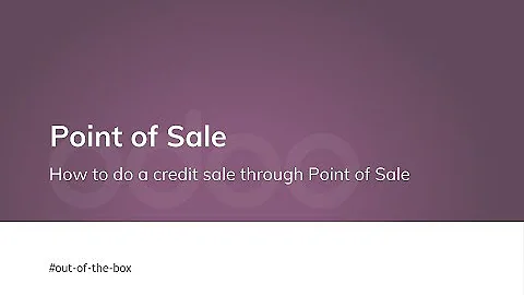 How to do credit sale through the point of sale