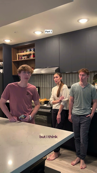 Kitchen harmony, I Think They Call This Love #singing #siblings #coversong