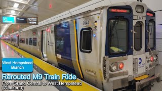 LIRR: Rerouted M9 West Hempstead Branch Train Ride from Grand Central to West Hempstead (Weekend)