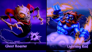 SKYLANDERS GIANTS GHOST ROASTER VS LIGHTNING ROD