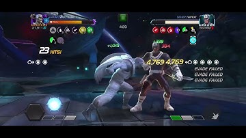 MCoC Gorr vs Bullseye on node 49 (stunning reflection, polka dot power, brute force)