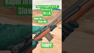 M1A Rifle - Rapid Fire in Slow Motion #shorts