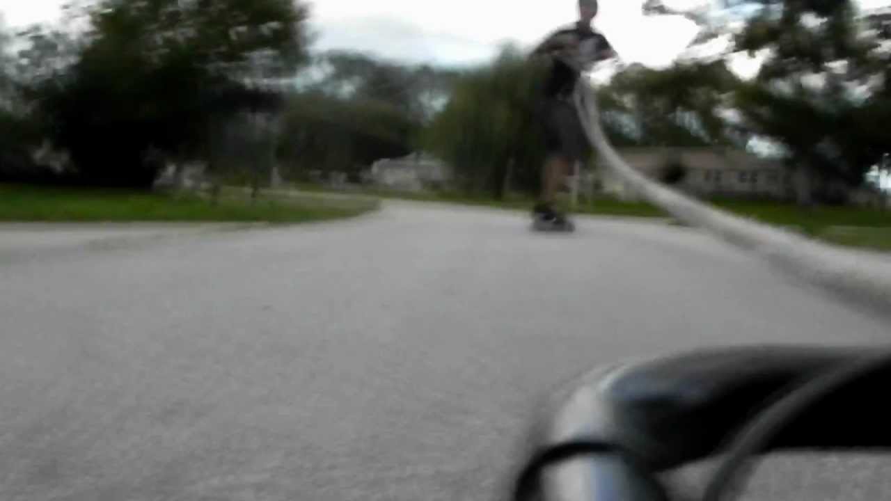go kart long boarding - YouTube