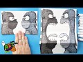 How to Draw Homer Kong vs Homer Zilla Surprise Fold