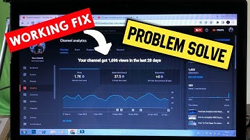 Finally Problem Solved￼ - YouTube analytics working - Fix Issue￼￼