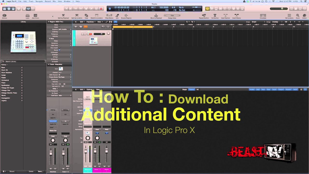 logic pro x additional content download