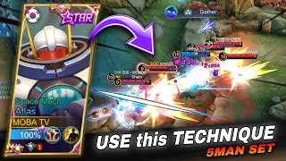 TANK USERS, USE this TECHNIQUE to GET a 5MAN SET | ATLAS GAMEPLAY 2022 | Mobile Legends