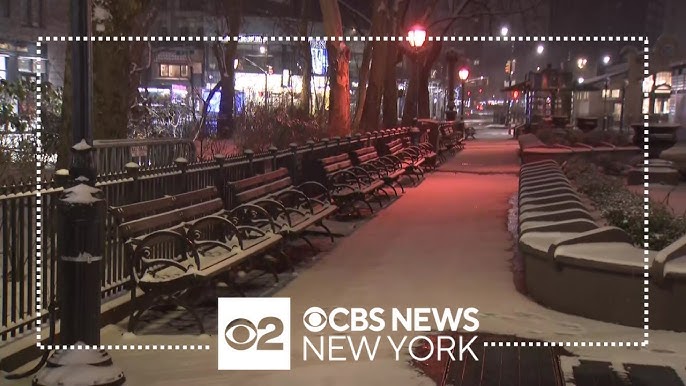 Snow Falls Across Nyc Making For Slick Morning Commute