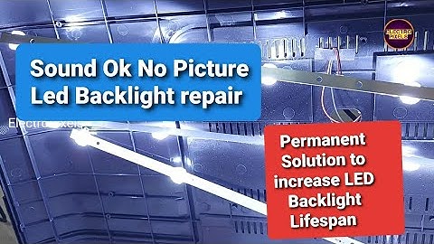 How to Fix 32"LED TV Black Screen No Backlight Problem:TV disassembly & Easy Fixing method|LED TV