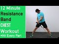 Resistance Band Chest Workout 🔴[ No Attaching Bands to Anything ]🔴