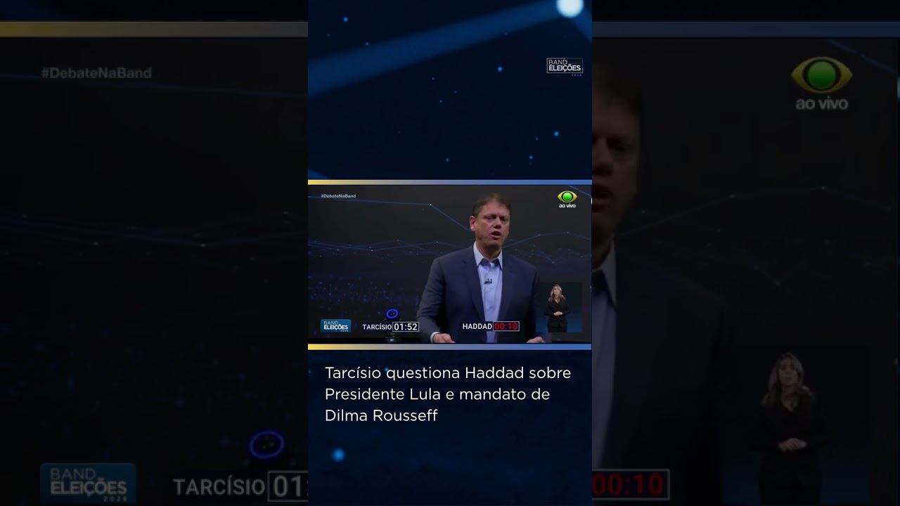 Tarcísio de Freitas e Fernando Haddad debateram sobre o crescimento de São Paulo e do Brasil