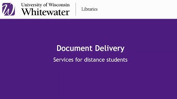 How to request items through Document Delivery