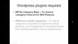 How To Create (Setup) Wordpress Powered Article Directory For Free