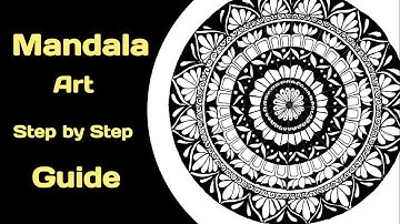 Easy Mandala Drawing  For Beginners | Step- By -Step Tutorial | Mandala Art Design