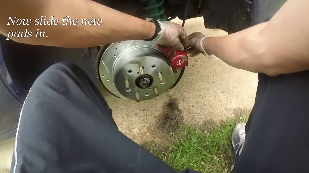 Lexus is300 brake job rear rotor and pad replacement YouTube