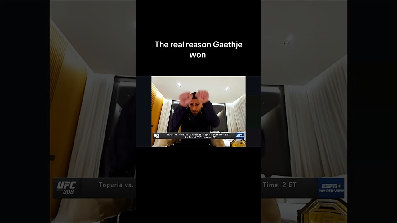 The real reason Gaethje won 😤#ufc #ufcfighter #mma #justingaethje #gaethje #iliatopuria #topuria