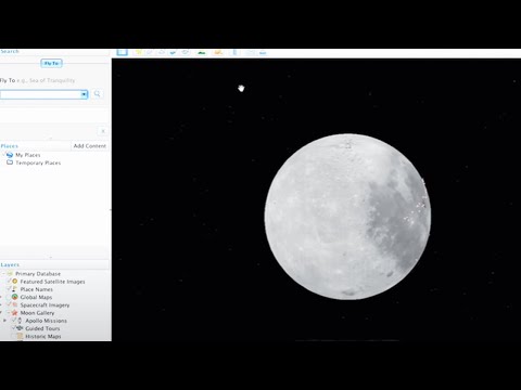 Moon in Google Earth