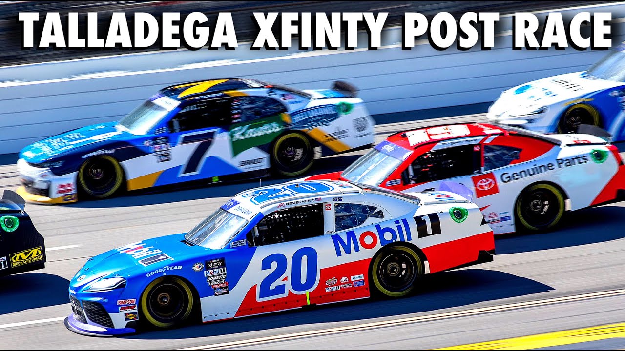 TALLADEGA XFINITY POST RACE Phenomenal Racing, Nasty Flips, and Hard