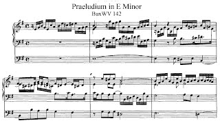 Dietrich Buxtehude - Praeludium in e BuxWV 142