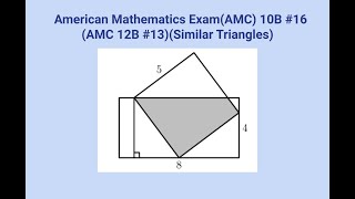 2022 AMC 10B Problem 16(Similar Triangles) Update