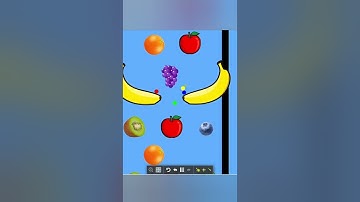 Fruit Marble Race! - Algodoo #shorts
