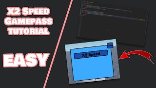 How to make a EASY x2 Speed gamepass in Roblox Studio