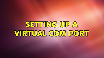 Ubuntu: Setting up a virtual COM port