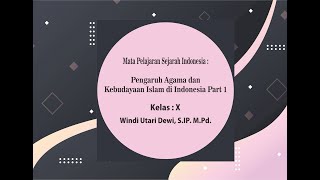 Salah satu pengaruh agama dan kebudayaan islam di indonesia adalah