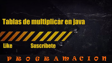 Tablas de multiplicar en java